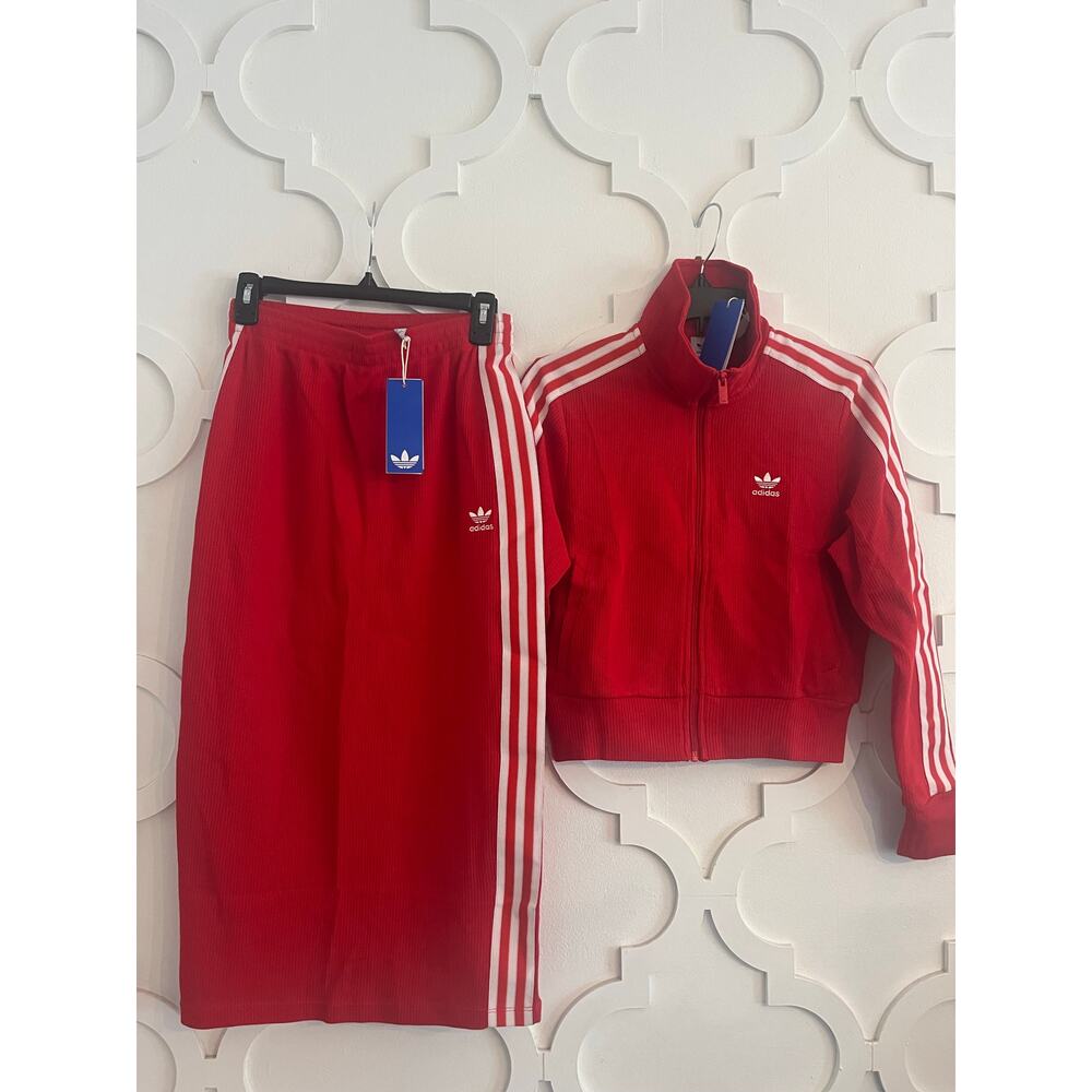 adidas Originals Red Track Jacket - Picture 2 of 9